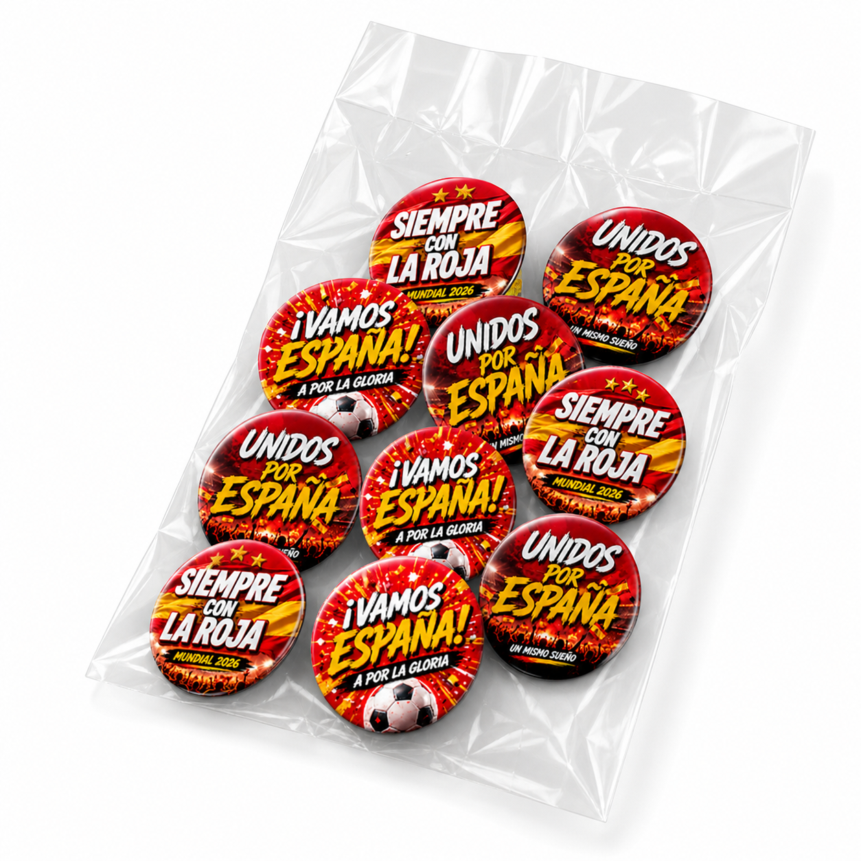 Pack Exclusivo de 10 Chapas Mundial 2026